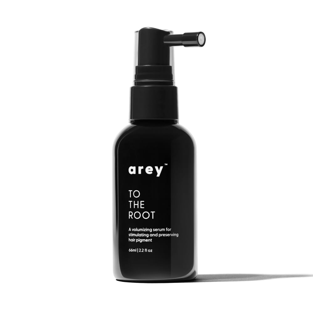 Arey front bottle showing clean design and quick scalp benefit