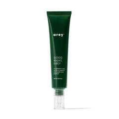 Arey Good Night Grey front bottle showing sleek 40ml packaging and benefit