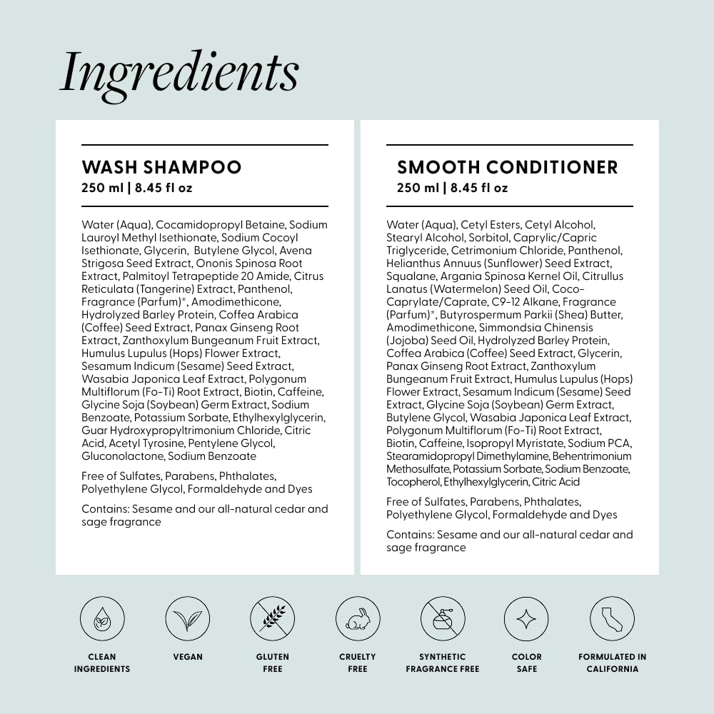 Arey natural cedar and sage ingredients conveying fresh scent