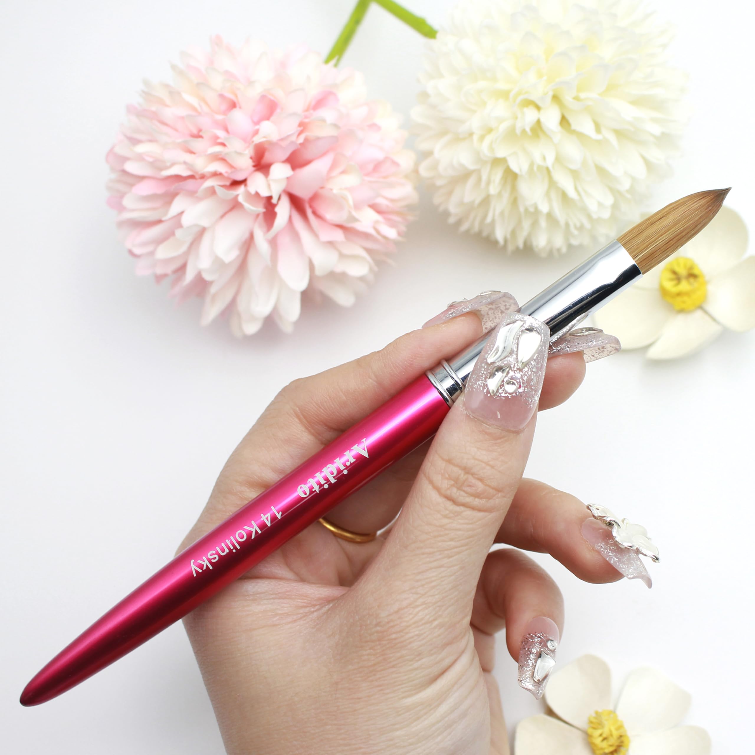 Aridito brush with cap closed protecting bristles for travel