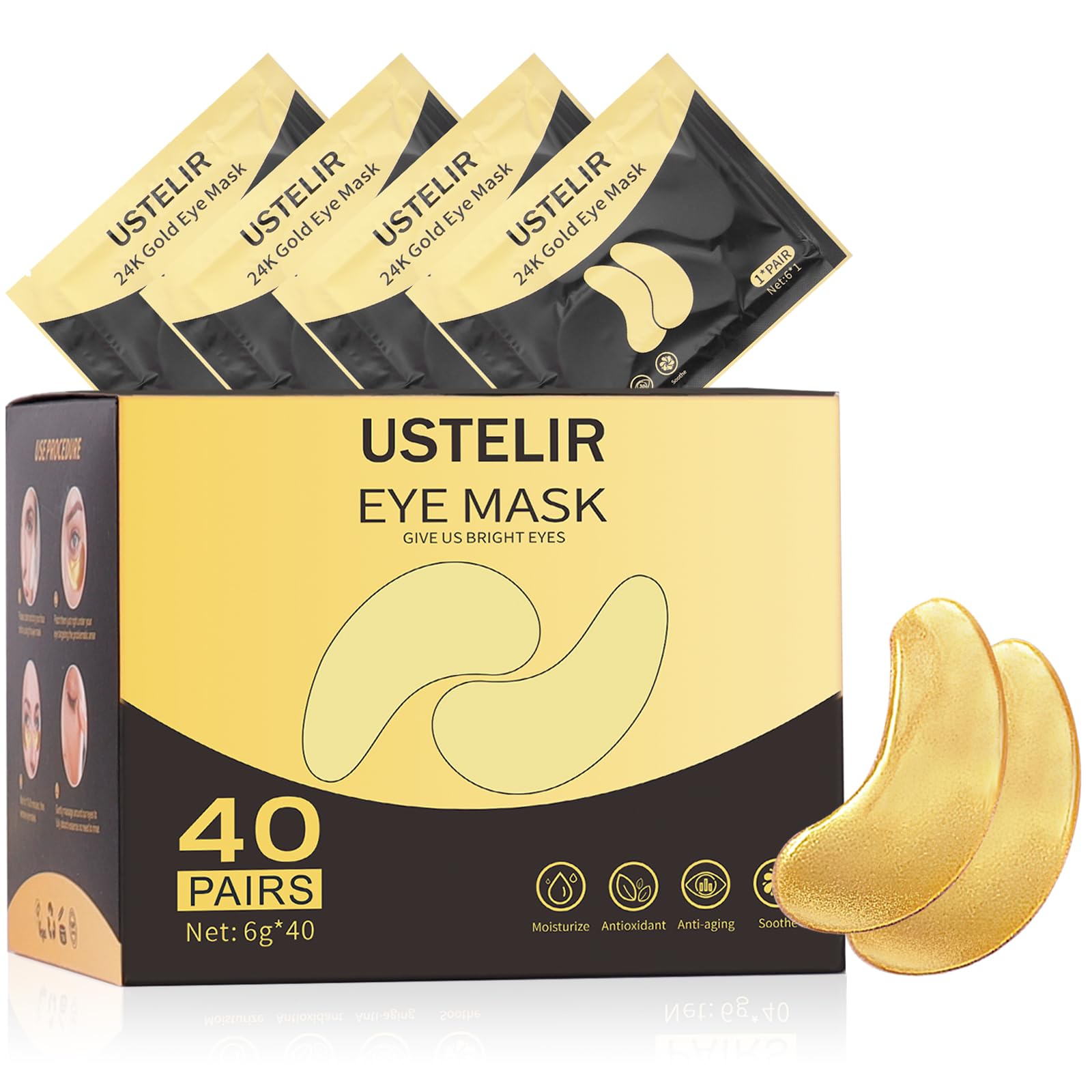 Arikit USTELIR front packaging showing 40 pairs and product branding, convenient supply