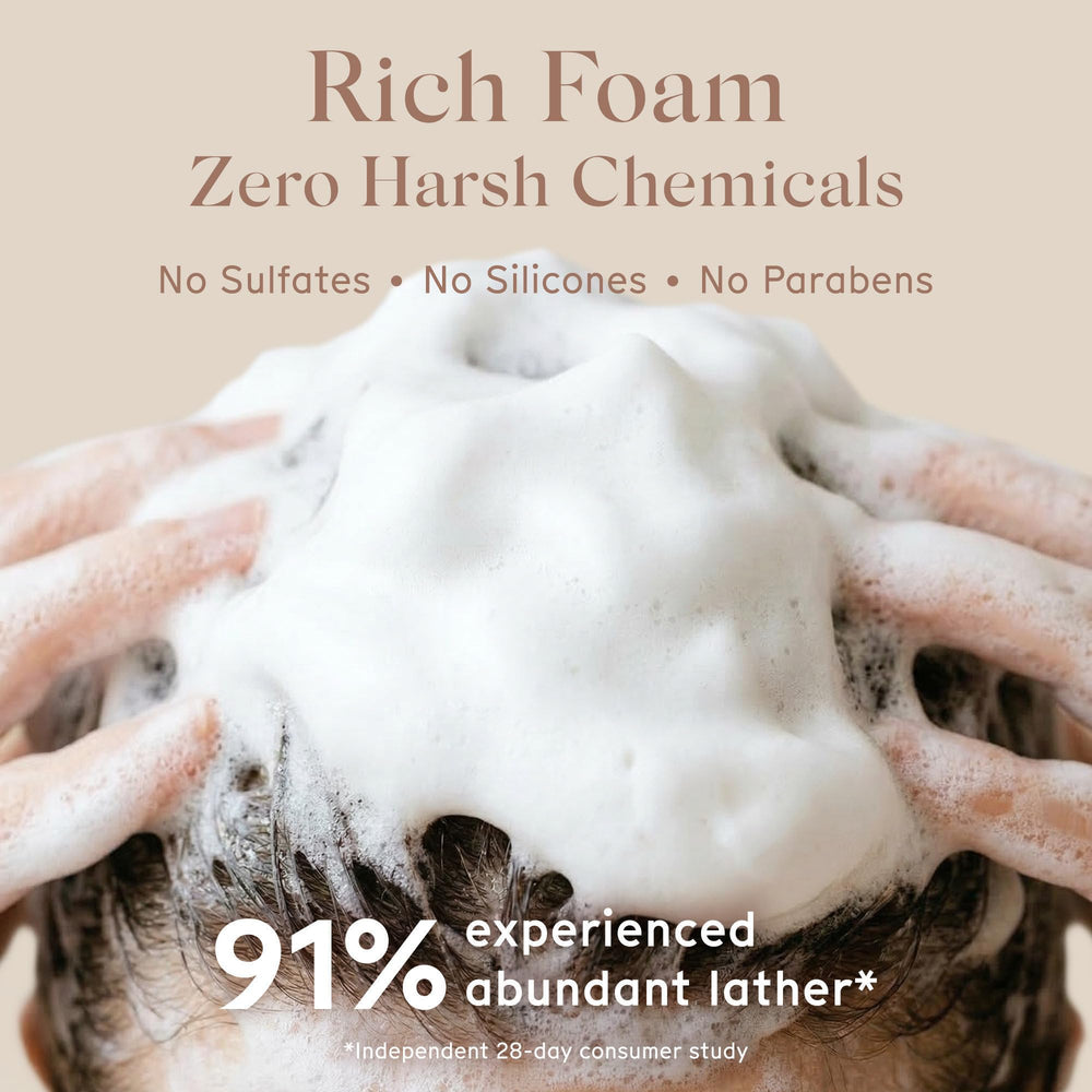 Arista ayurveda shampoo bar being used in shower demonstrating easy application and slip