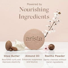 Arista ayurveda reetha powder ingredient bowl highlighting gentle cleansing properties