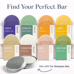 Arista product label close-up showing ingredients list and clean formulation claims