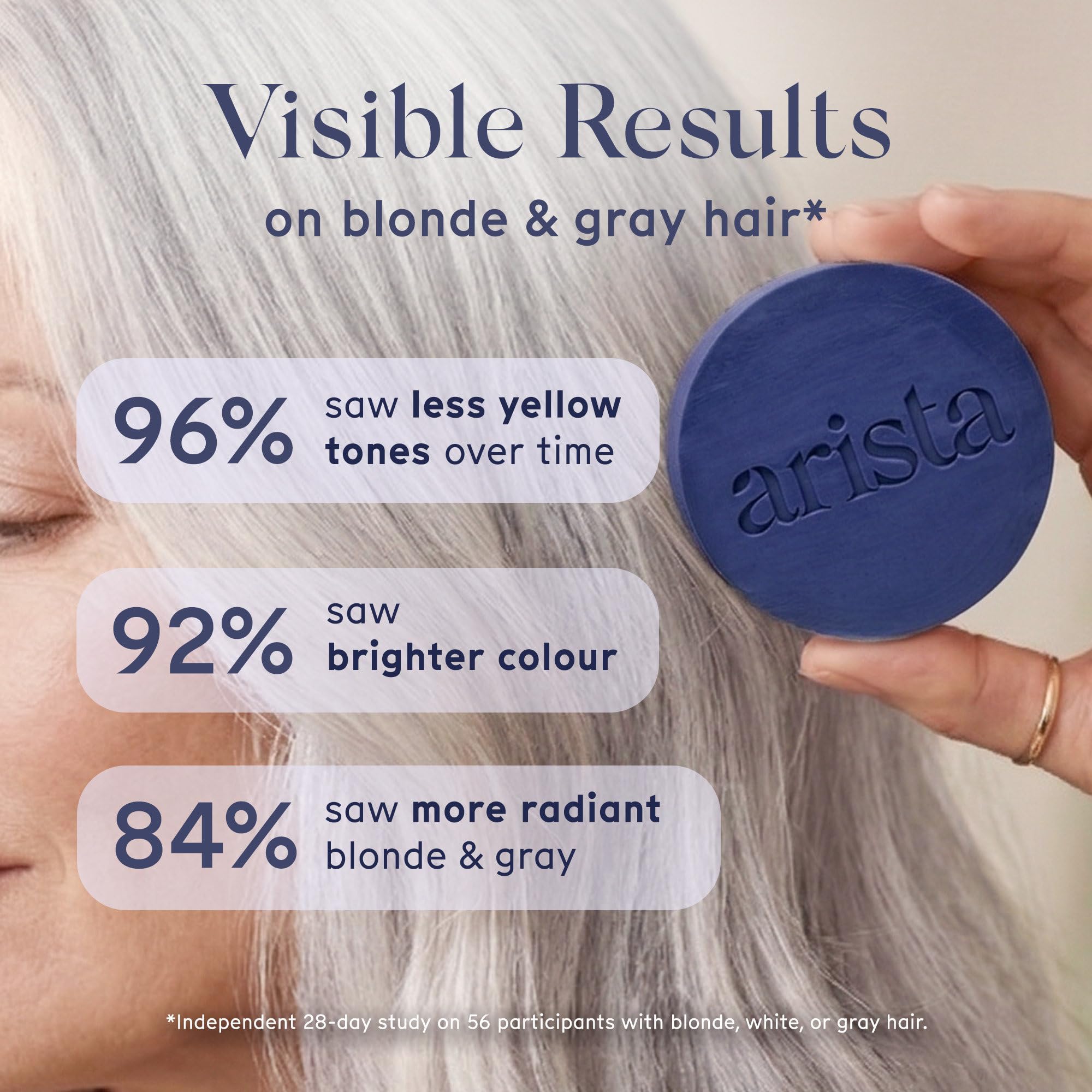 Close-up of Arista shampoo bar texture highlighting gentle, creamy lather potential