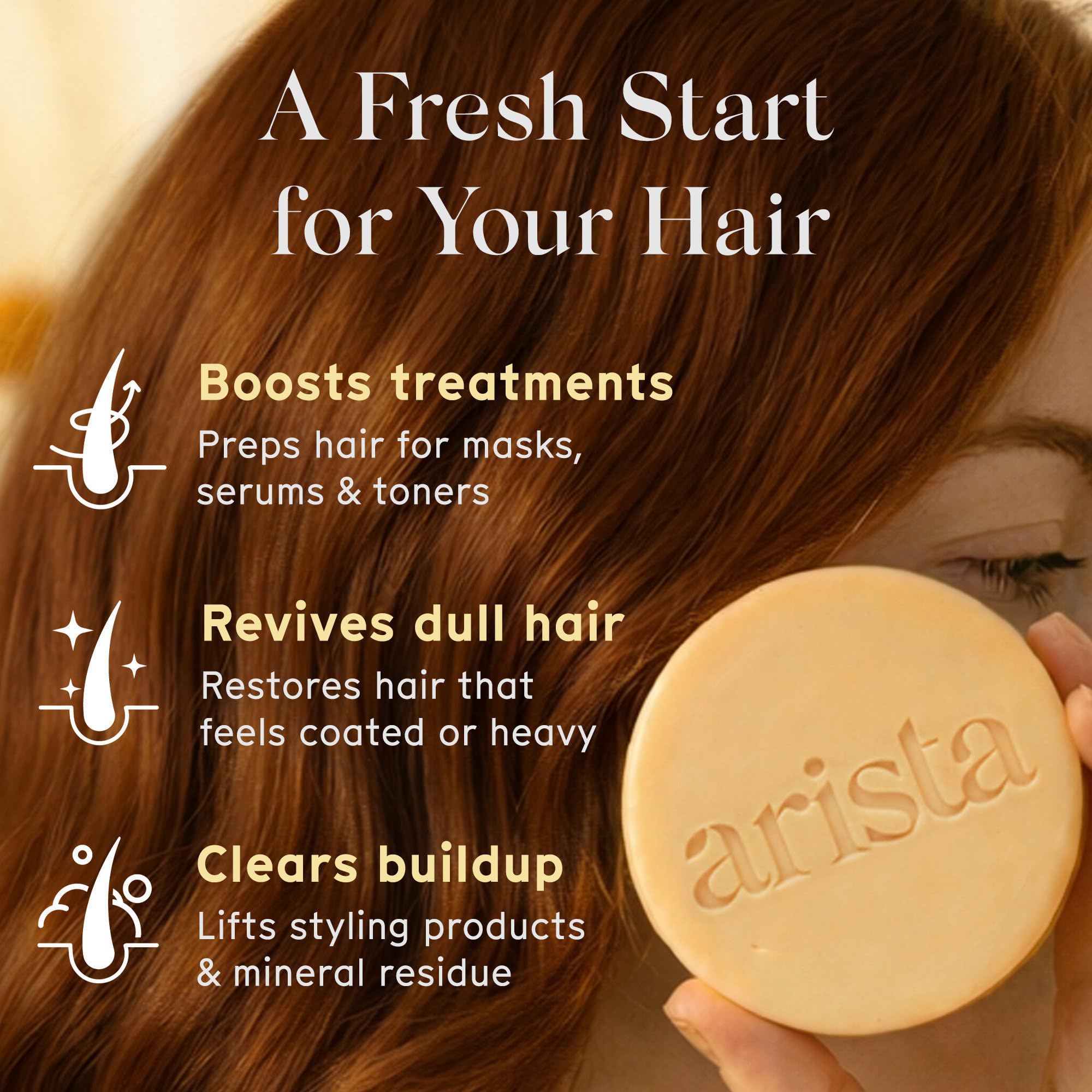 Arista shampoo bar close-up texture highlighting dense creamy lather
