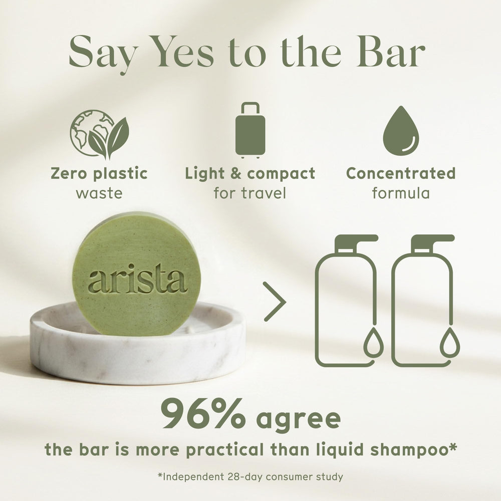 Arista ayurveda bar in minimal recyclable wrap highlighting zero-waste benefit