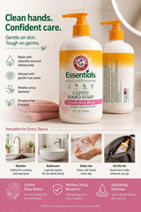 Arm & Hammer pump dispensing lather close-up, quick foaming benefit