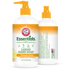Arm & Hammer front bottle view showing orange citrus scent and clean design benefit