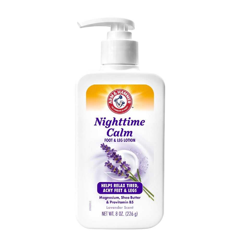 Arm & Hammer bottle front view showing lavender scent and calming benefits