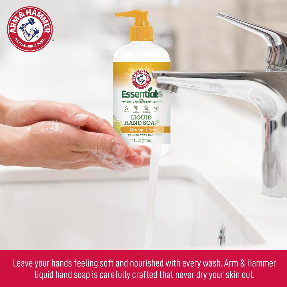 Arm & Hammer creamy lather texture that lifts grease and rinses clean benefit