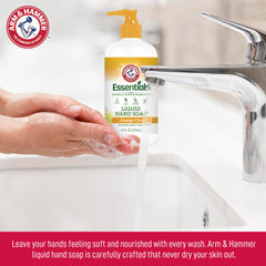 Arm & Hammer soap lather close-up demonstrating gentle foam