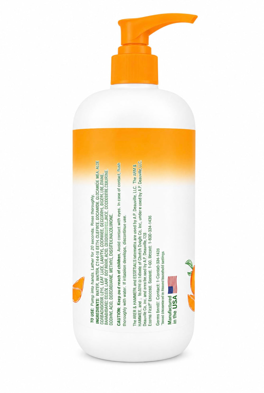 Arm & Hammer bottle on sink showing convenient home placement