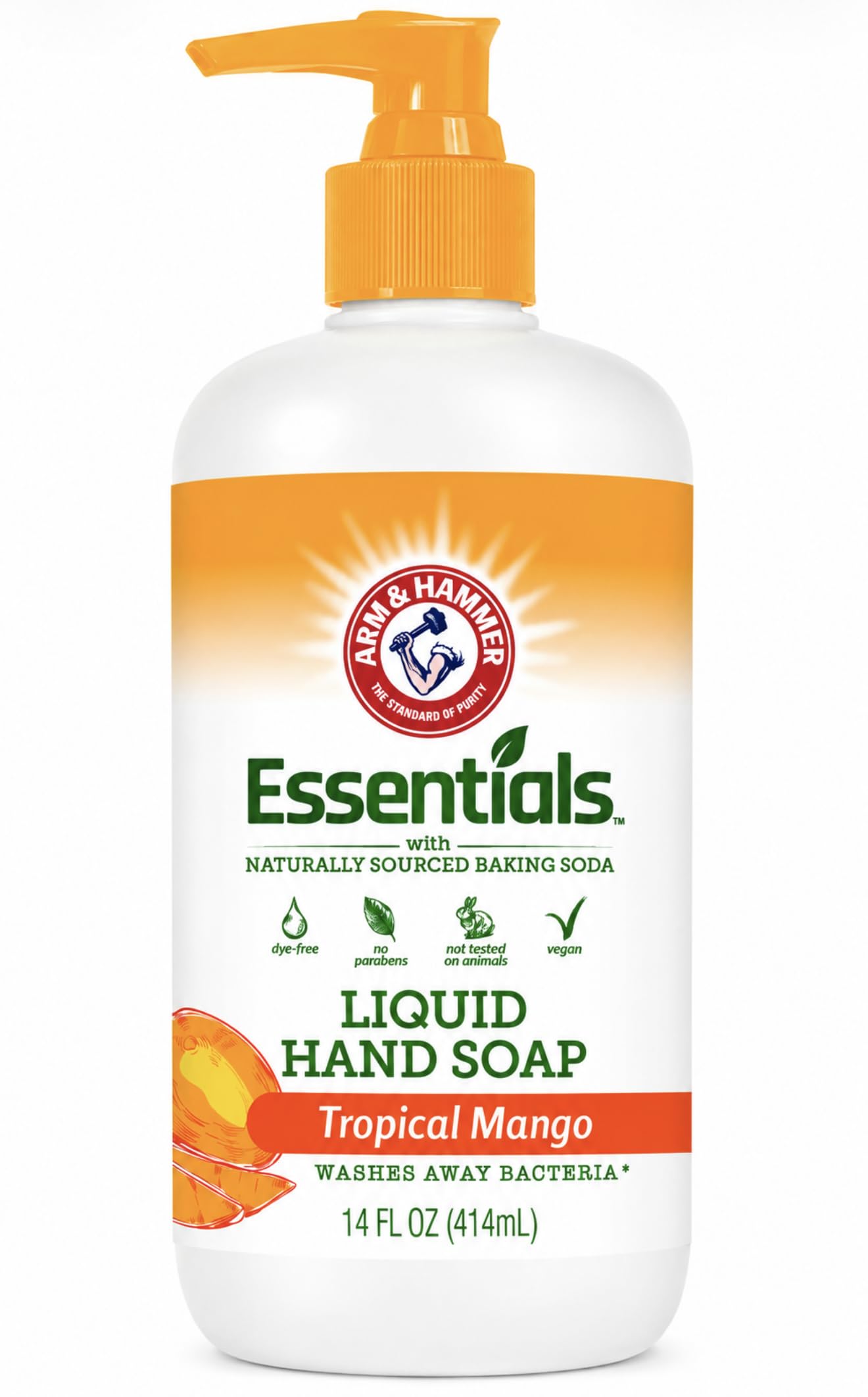 Arm & Hammer bottle front view showing label and scent benefit