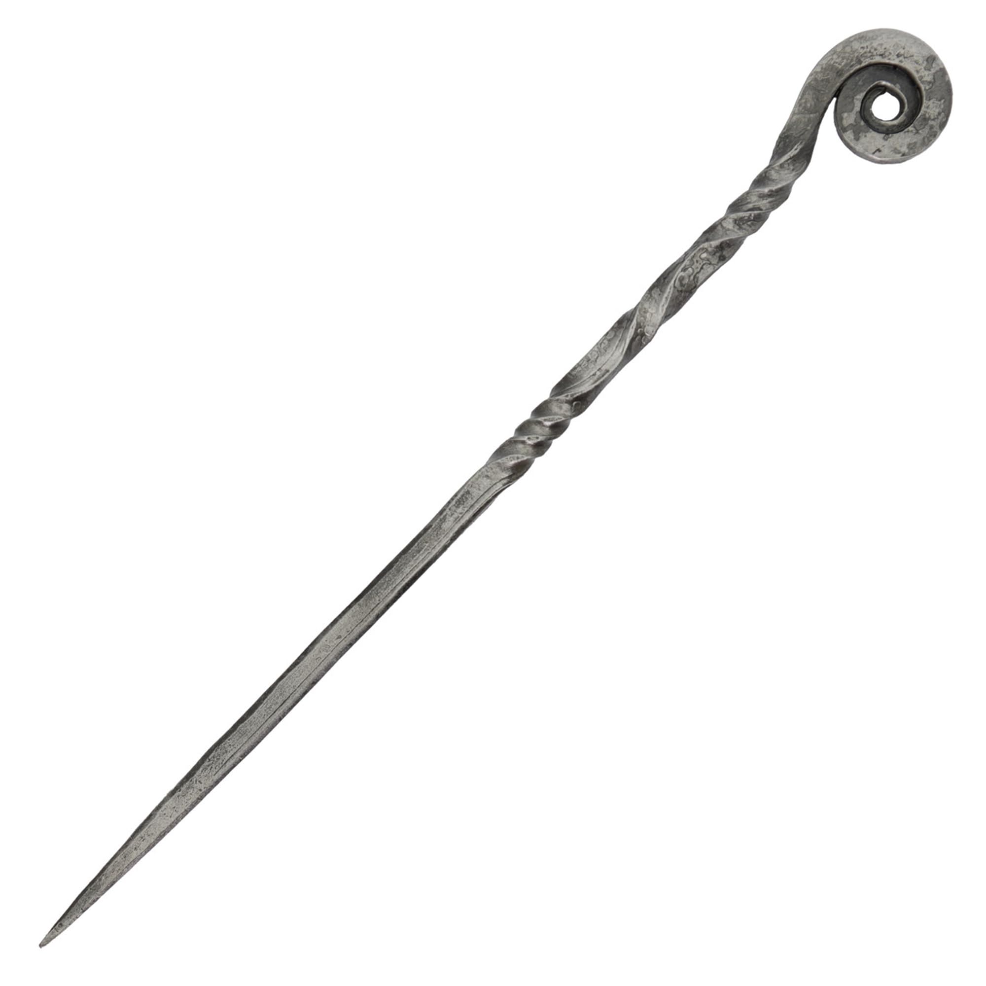 Armory Replicas front view of Charming Countess hair stick showing elegant shape and reliable hold