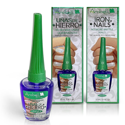 Arobell front packaging showing bottle and brand, promotes stronger nails