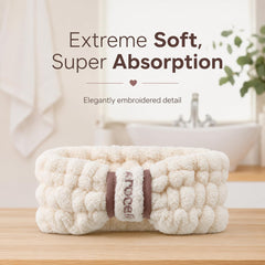 AROCELL OFFICIAL worn during facial cleansing, holds hair back for cleaner skincare