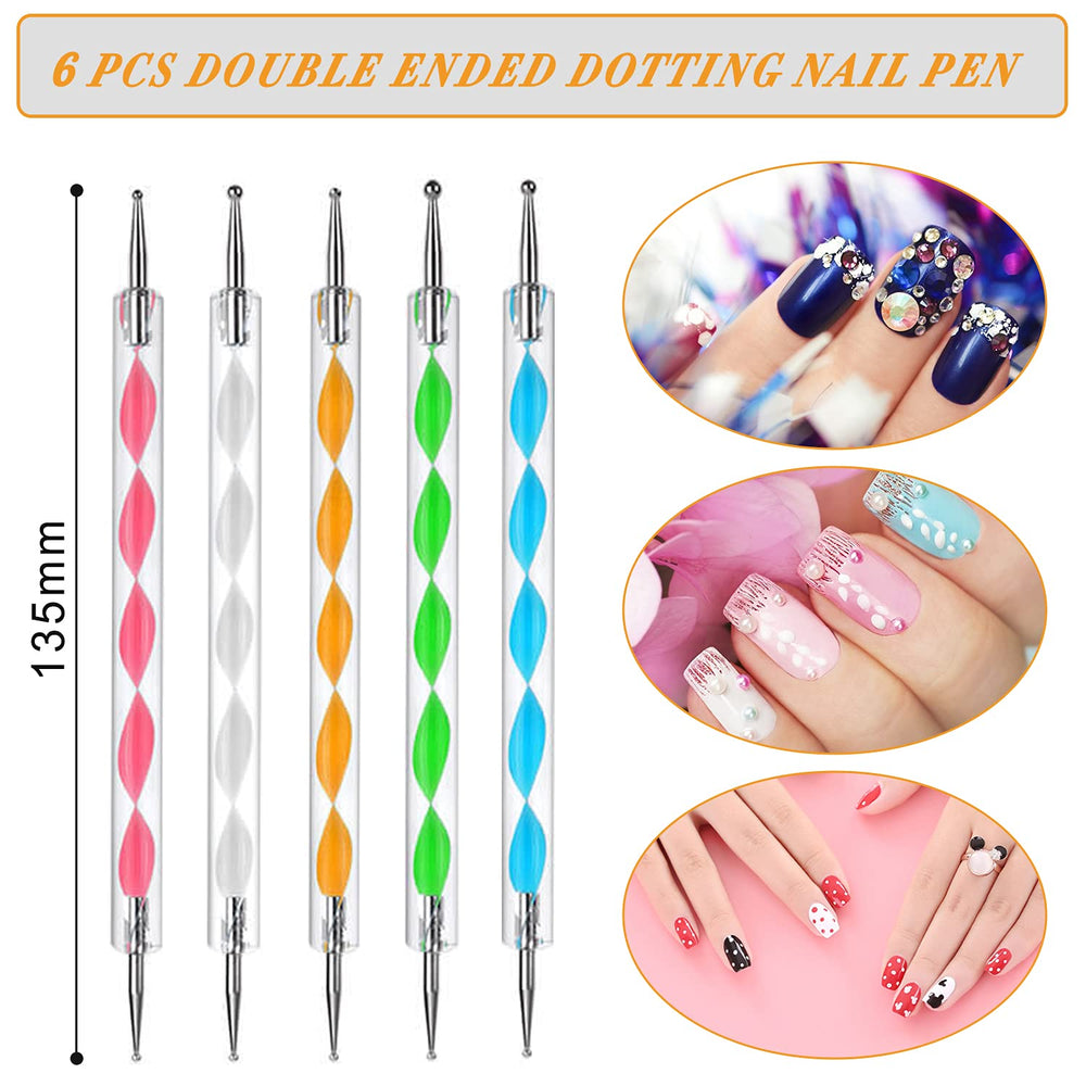 AROIC double-ended dotting pens in use creating precise decorative dots