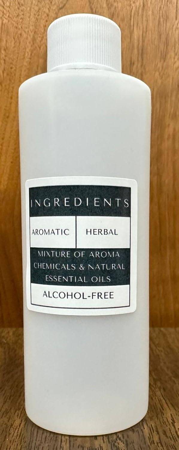 Aroma Depot 4oz bottle next to a ruler showing size and travel-friendly capacity