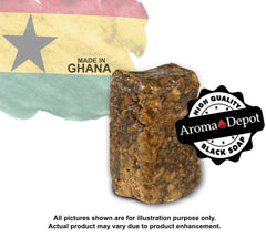 Aroma Depot soap held in hand to show 8oz size and portable convenience