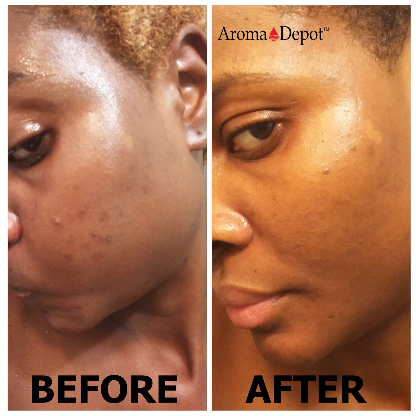 Aroma Depot foamy lather on palm demonstrating effective gentle cleansing