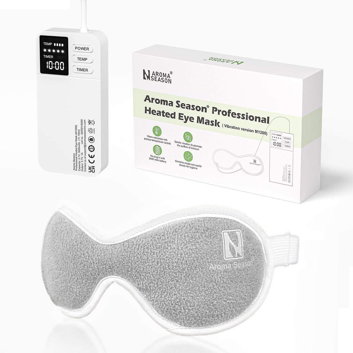 Aroma Season front mask view showing ergonomic fit and comfort