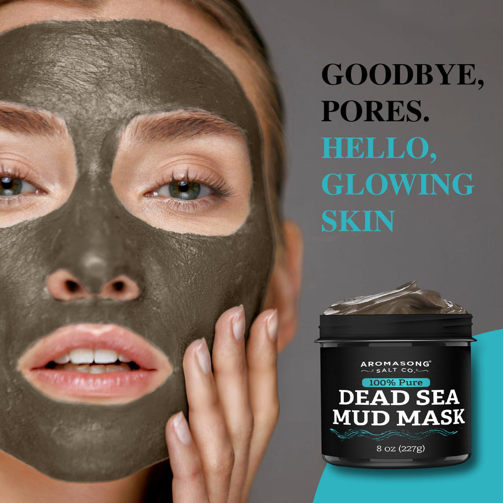 Aromasong applying mask to face demonstrating rapid pore-clearing benefit