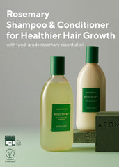 AROMATICA conditioner creamy texture on hand, moisturizing formula for smoother strands
