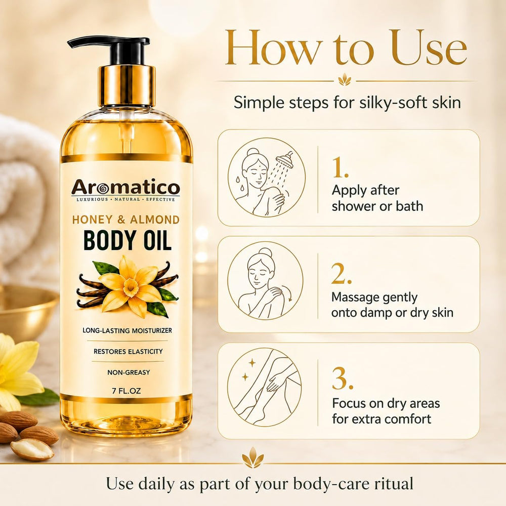 Aromatico bottle on bath ledge with towel, suggests easy post-shower reachability