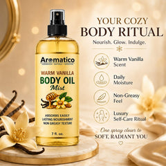 Aromatico ingredient lineup of avocado almond olive honey oils for nourishment