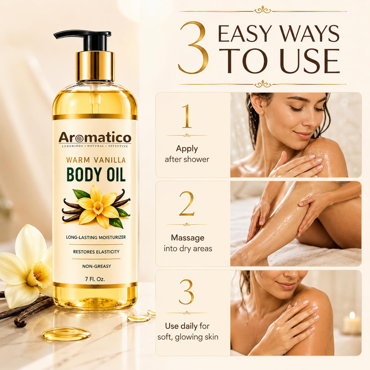 Aromatico ingredients label close-up highlighting product transparency