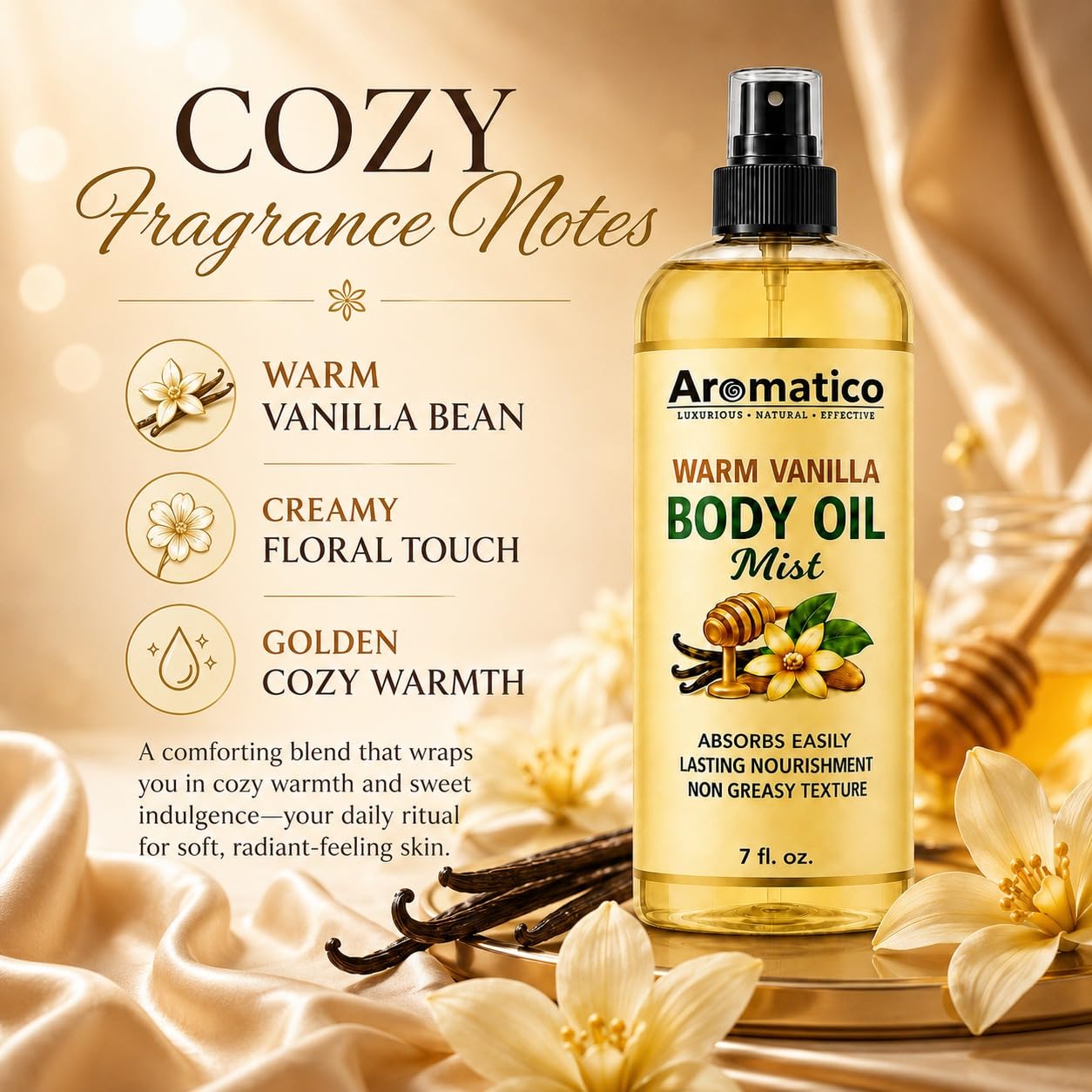 Aromatico product label close-up showing natural ingredients and clarity
