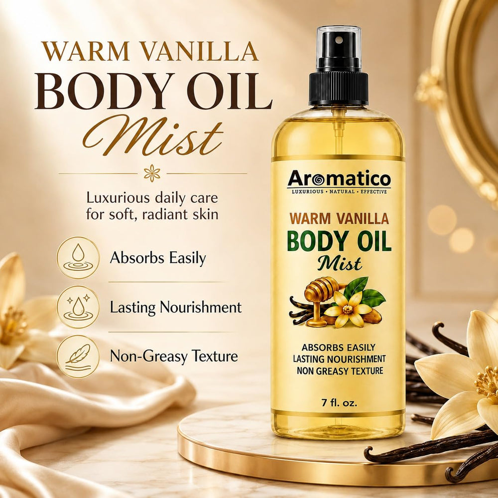 Aromatico mist spraying onto arm demonstrating quick, even coverage