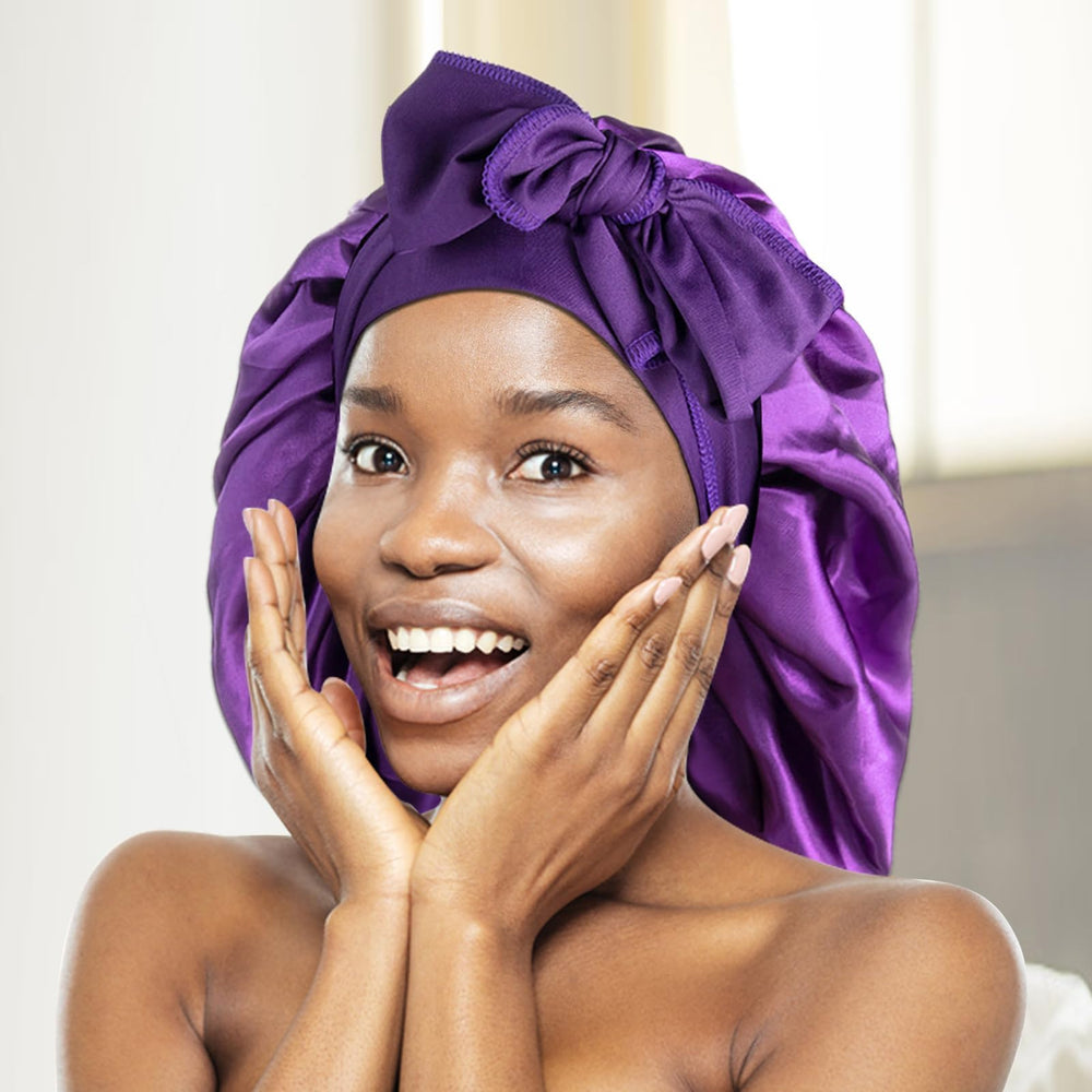 Arqumi bonnet on pillow in bedroom showing comfortable sleep use