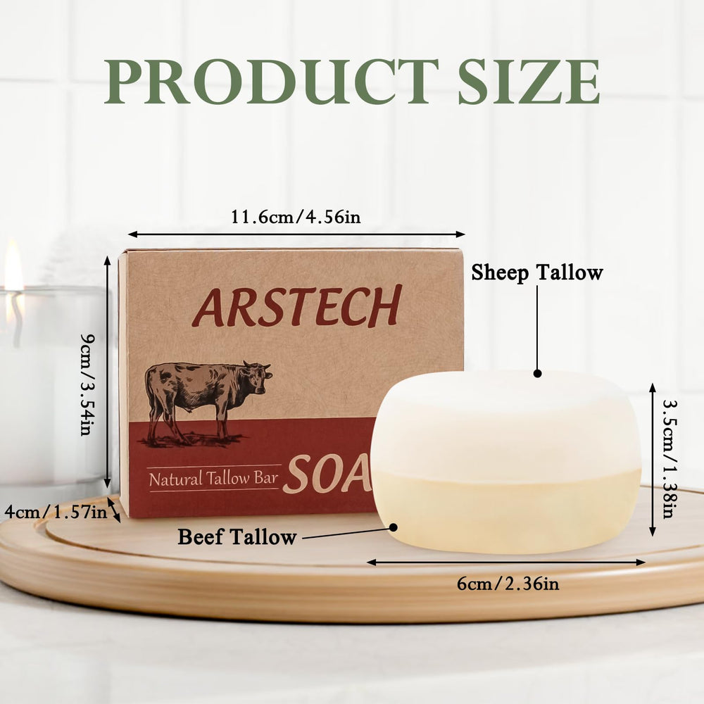 arstech close-up soap texture highlighting creamy, moisturizing feel