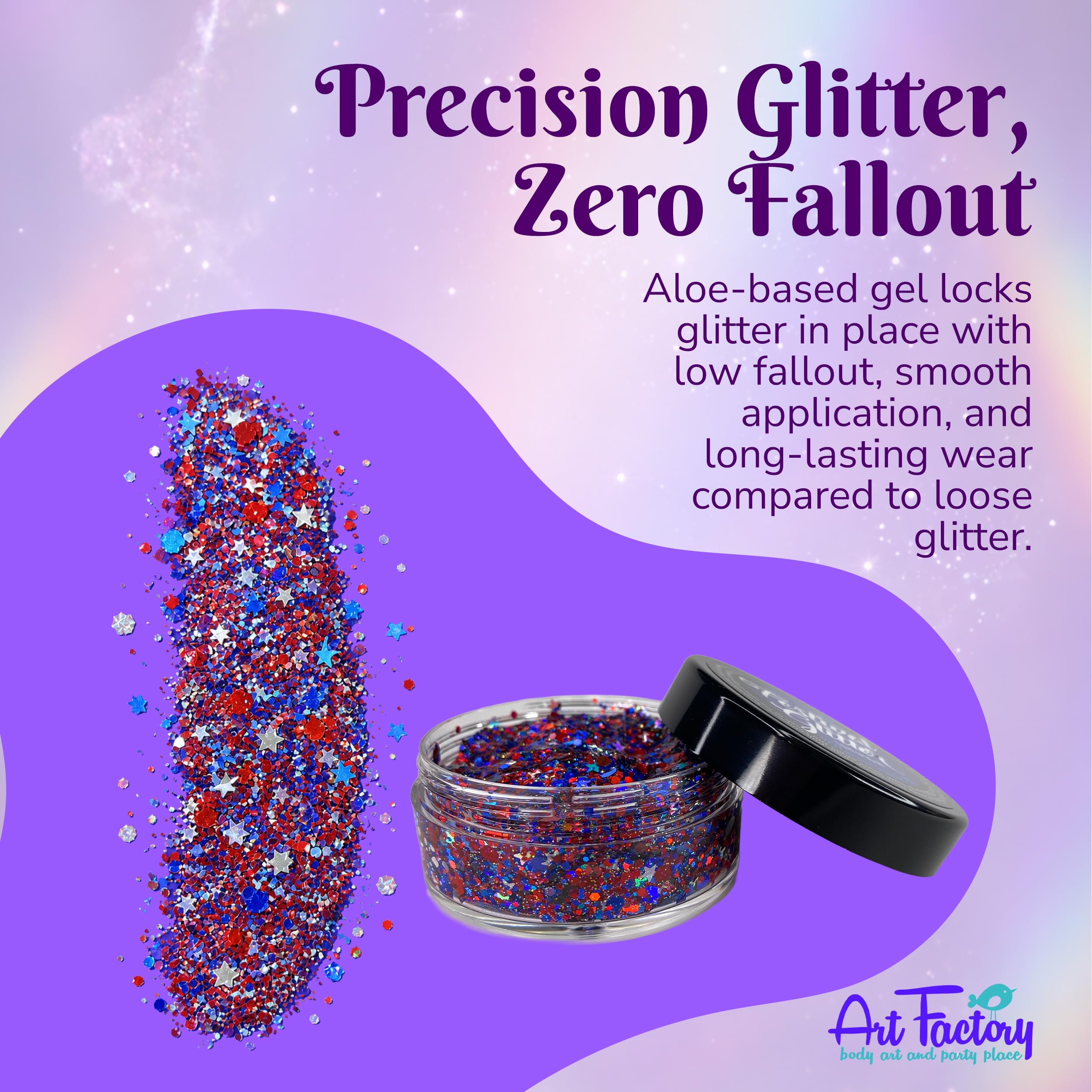 Art Factory fingertip applying gel demonstrating easy precise application benefit
