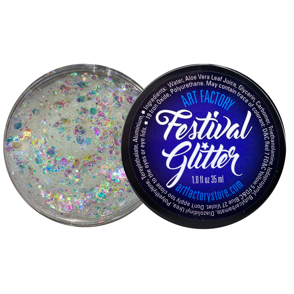 Art Factory front packaging showing tube and branding with clear iridescent gel benefit
