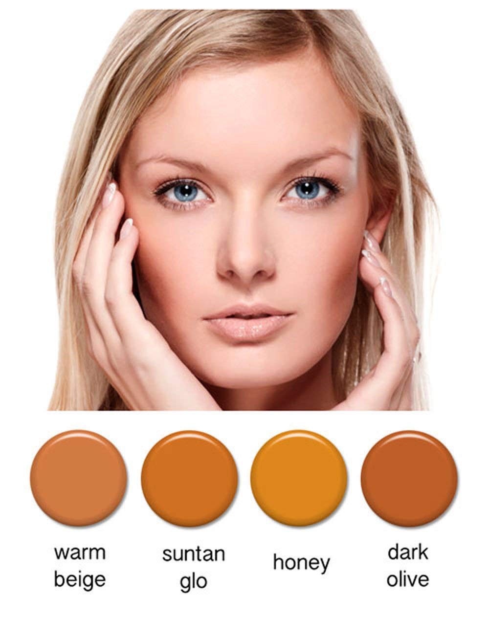 Art of Air applied with foundation brush showing buildable coverage benefit