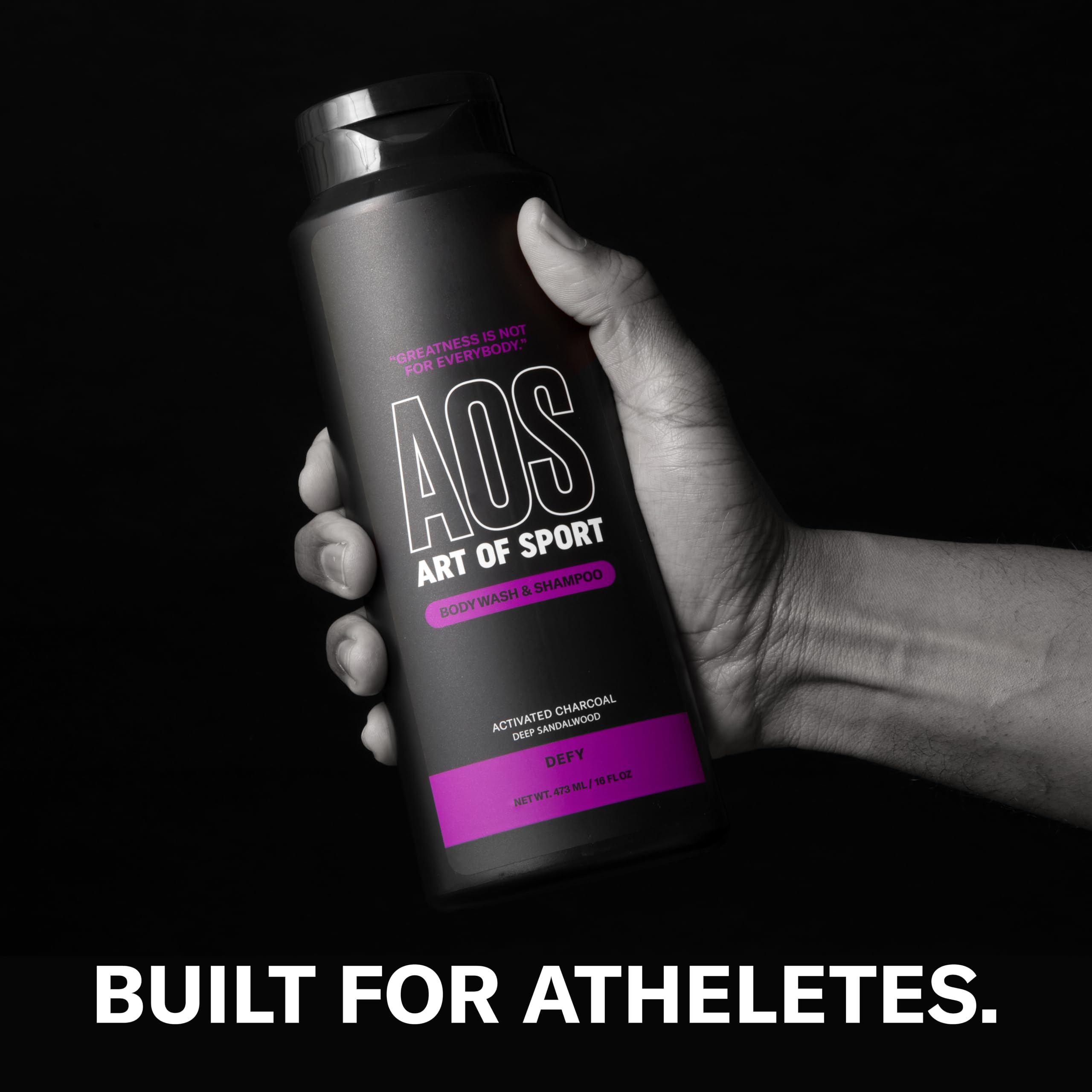 Art of Sport pump dispensing gel texture demonstrating easy one-handed use and effective lather