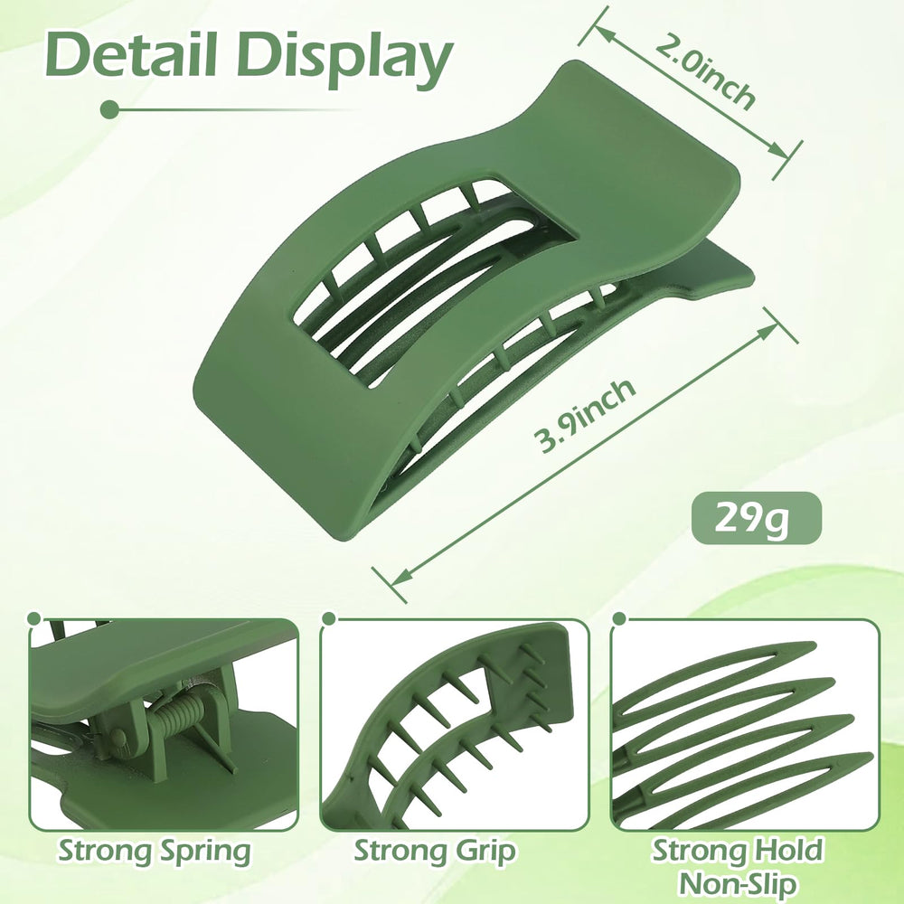 Artchita clip worn in hair side profile demonstrating secure low-profile hold