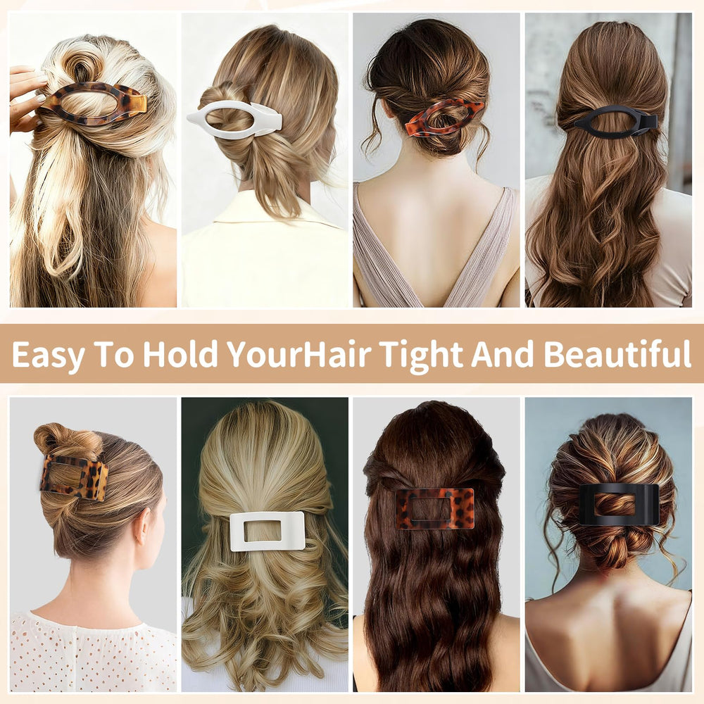 Artchita clips in use bun hairstyle showing smooth, low-profile updo hold