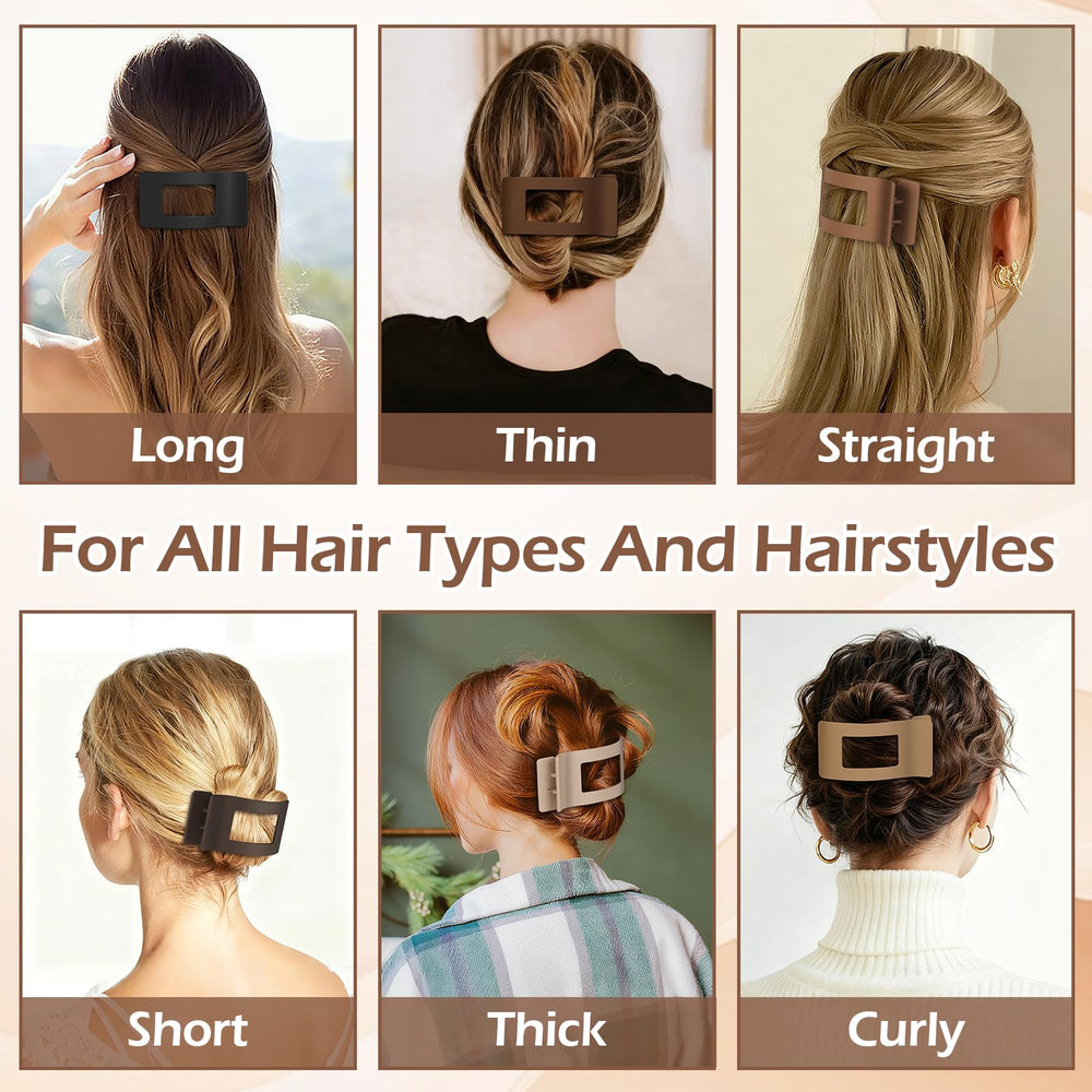 Artchita clip securing a low bun for all-day hold and minimal bulk
