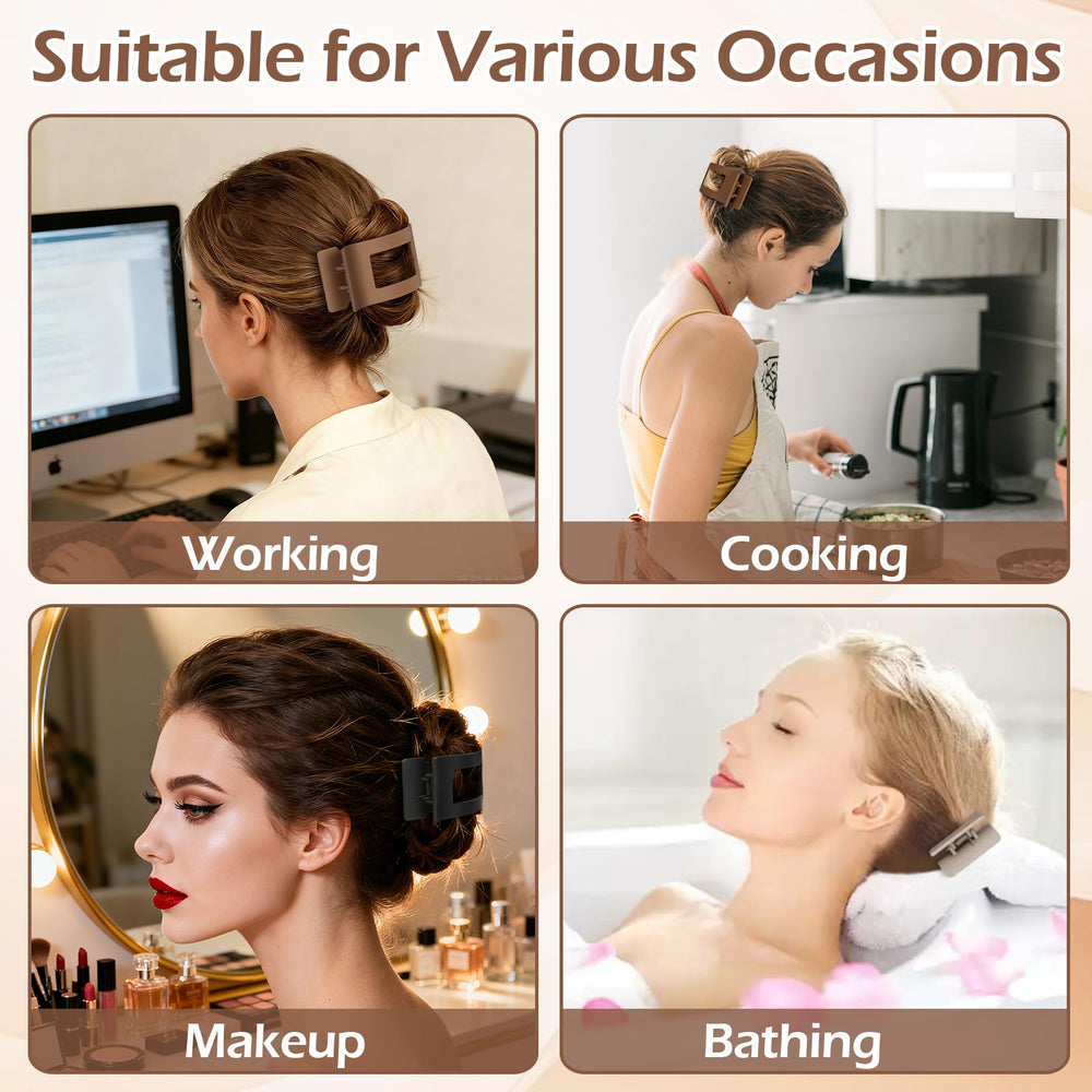 Artchita clip in half-up style keeping hair tidy and comfortable