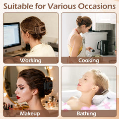 Artchita clip in half-up style keeping hair tidy and comfortable