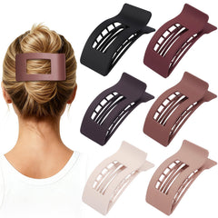 Artchita lifestyle image of woman using clip while working for hands-free convenience