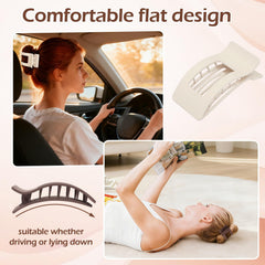 Artchita clip side profile showing flat design that reduces bulk and tension