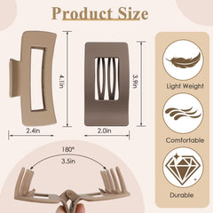 Artchita clips in hand showing scale and large size for thick hair