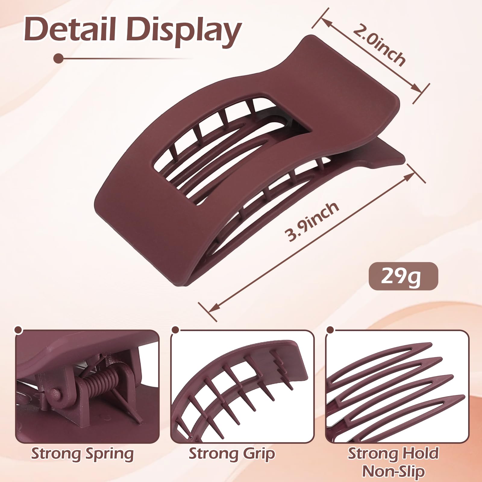 Artchita spring and tooth detail showing reinforced mechanism for stronger hold