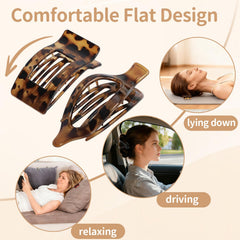 Artchita square flat clip close-up showing compact design and secure hold