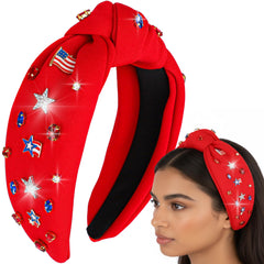 ArtCreativity front view showing red patriotic headband and charms, perfect for celebrations